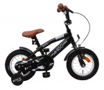 AMIGO Kinder BMX BMX Fun 12 Inch 21 cm Jongens Terugtraprem Matzwart AMIGO Kinder BMX BMX Fun 12 Inch 21 cm Jongens Terugtraprem Matzwart