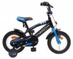 AMIGO Kinder BMX BMX Fun 12 Inch 21 cm Jongens Terugtraprem Zwart/Blauw AMIGO Kinder BMX BMX Fun 12 Inch 21 cm Jongens Terugtraprem Zwart/Blauw