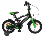 AMIGO Kinder BMX BMX Fun 12 Inch 21 cm Jongens Terugtraprem Groen/Matzwart AMIGO Kinder BMX BMX Fun 12 Inch 21 cm Jongens Terugtraprem Groen/Matzwart