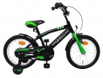 AMIGO Kinder BMX BMX Fun 16 Inch 28 cm Jongens Terugtraprem Groen/Matzwart AMIGO Kinder BMX BMX Fun 16 Inch 28 cm Jongens Terugtraprem Groen/Matzwart