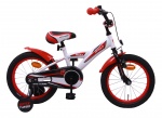 AMIGO Kinder BMX BMX Turbo 16 Inch 23 cm Jongens Terugtraprem Wit AMIGO Kinder BMX BMX Turbo 16 Inch 23 cm Jongens Terugtraprem Wit