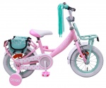 AMIGO Meisjesfietsen Dots 12 Inch 19 cm Meisjes Terugtraprem Roze AMIGO Meisjesfietsen Dots 12 Inch 19 cm Meisjes Terugtraprem Roze