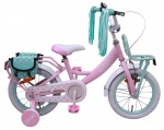AMIGO Meisjesfietsen Dots 14 Inch 21 cm Meisjes Terugtraprem Roze AMIGO Meisjesfietsen Dots 14 Inch 21 cm Meisjes Terugtraprem Roze