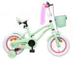 AMIGO Meisjesfietsen Flower 12 Inch 21,5 cm Meisjes Terugtraprem Groen AMIGO Meisjesfietsen Flower 12 Inch 21,5 cm Meisjes Terugtraprem Groen