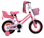 AMIGO Meisjesfietsen Magic 12 Inch 21 cm Meisjes Terugtraprem Roze AMIGO Meisjesfietsen Magic 12 Inch 21 cm Meisjes Terugtraprem Roze