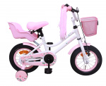 AMIGO Meisjesfietsen Magic 12 Inch 21 cm Meisjes Terugtraprem Wit AMIGO Meisjesfietsen Magic 12 Inch 21 cm Meisjes Terugtraprem Wit