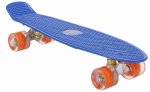 AMIGO skateboard met ledverlichting 55,5 cm blauw/oranje AMIGO skateboard met ledverlichting 55,5 cm blauw/oranje