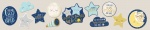 Amscan muurdecoratie 'twinkle little star' blauw/grijs 12 stuks Amscan muurdecoratie 'twinkle little star' blauw/grijs 12 stuks