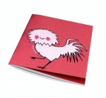Arbos schrift kip 12x17 cm rood Arbos schrift kip 12x17 cm rood