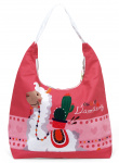 Arditex handtas Llama meisjes 26 liter canvas rood/roze Arditex handtas Llama meisjes 26 liter canvas rood/roze