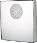 Balvi wandklok Mirror 33,5 x 32,5 cm chroom zilver Balvi wandklok Mirror 33,5 x 32,5 cm chroom zilver