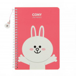 Blueprint Collections Ltd notitieboek Linefriends A5 karton roze Blueprint Collections Ltd notitieboek Linefriends A5 karton roze
