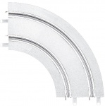 Carrera Go Bocht baanstuk 1/90 graden wit 2 stuks Carrera Go Bocht baanstuk 1/90 graden wit 2 stuks