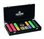 Cartamundi pokerSet luxe 46,2 x 25,3 x 15,6 cm zwart 300 chips Cartamundi pokerSet luxe 46,2 x 25,3 x 15,6 cm zwart 300 chips