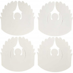 Creotime engelen TeACH Me 10,5 cm karton wit 25 stuks Creotime engelen TeACH Me 10,5 cm karton wit 25 stuks