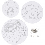 Creotime mobiel Ornaments 12-15-18 cm karton wit 3 sets Creotime mobiel Ornaments 12-15-18 cm karton wit 3 sets