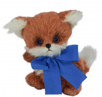 Clemens knuffelvos Mika junior 15 cm pluche wit/bruin Clemens knuffelvos Mika junior 15 cm pluche wit/bruin