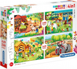 Clementoni legpuzzel 4-in-1 Boerderij 160 stukjes 4-delig Clementoni legpuzzel 4-in-1 Boerderij 160 stukjes 4-delig