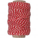 Colortime gestreept koord rood 50 meter Colortime gestreept koord rood 50 meter
