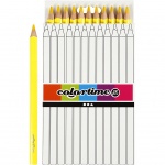 Colortime kleurpotloden Jumbo 5 mm vulling geel 12 stuks Colortime kleurpotloden Jumbo 5 mm vulling geel 12 stuks