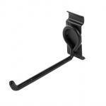 Compactor enkele ophanghaak lang Walltech 16,5cm staal zwart Compactor enkele ophanghaak lang Walltech 16,5cm staal zwart