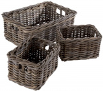 Compactor opbergmand Koubou rotan taupe 3 stuks (2x S/1x L) Compactor opbergmand Koubou rotan taupe 3 stuks (2x S/1x L)