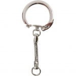 Creotime metalen sleutelhanger 5 stuks 6 cm Creotime metalen sleutelhanger 5 stuks 6 cm