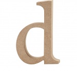 Creative letter d MDF 12,2 cm Creative letter d MDF 12,2 cm