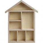 Creative houten huis met dak 30 x 22 x 3,5 cm Creative houten huis met dak 30 x 22 x 3,5 cm