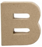 Creative letter B papier-mâché 10 cm Creative letter B papier-mâché 10 cm
