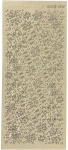 Creative stickervel Sneeuwvlokken junior 10 x 23 cm folie goud Creative stickervel Sneeuwvlokken junior 10 x 23 cm folie goud