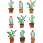 Creotime 3D stickers cactussen 45 x 15-26 x 7 mm 9 stuks Creotime 3D stickers cactussen 45 x 15-26 x 7 mm 9 stuks