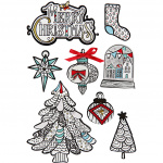Creotime 3D stickers kerstmotieven 32-80 x 25-65 mm 8 stuks Creotime 3D stickers kerstmotieven 32-80 x 25-65 mm 8 stuks