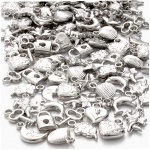 Creotime bedels 1,5 - 2 cm 180 stuks zilver Creotime bedels 1,5 - 2 cm 180 stuks zilver