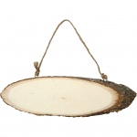 Creotime deurschild met koord hout 28 x 10 cm Creotime deurschild met koord hout 28 x 10 cm