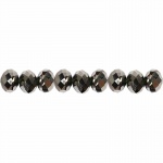 Creotime facetkralen metallic grijs 6 mm 100 stuks Creotime facetkralen metallic grijs 6 mm 100 stuks
