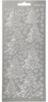 Creotime foliestickers kerstboom 1 stickervel zilver Creotime foliestickers kerstboom 1 stickervel zilver