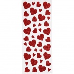 Creotime glitterstickers hartjes rood 10 x 24 cm 84-delig Creotime glitterstickers hartjes rood 10 x 24 cm 84-delig
