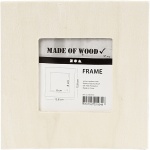 Creotime houten fotolijst met standaard 15,8 x 15,8 cm Creotime houten fotolijst met standaard 15,8 x 15,8 cm