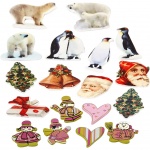 Creotime houten labels winter 600 stuks Creotime houten labels winter 600 stuks