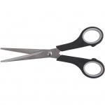 Creotime kinderschaar zwart 17 cm rechts en linkshandig 12 stuks Creotime kinderschaar zwart 17 cm rechts en linkshandig 12 stuks