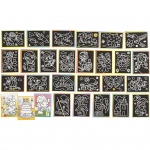 Creotime krasplaatjes zwart 9 x 12 cm 96 stuks Creotime krasplaatjes zwart 9 x 12 cm 96 stuks