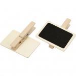 Creotime krijtbordjes met wasknijpers 6,8 x 4,7 cm hout 6 stuks Creotime krijtbordjes met wasknijpers 6,8 x 4,7 cm hout 6 stuks