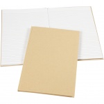 Creotime notitieboek A4 bruin/wit Creotime notitieboek A4 bruin/wit
