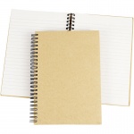 Creotime notitieboek spiraal gebonden A5 bruin/wit Creotime notitieboek spiraal gebonden A5 bruin/wit