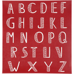 Creotime screen stencil alfabet 20 x 22 cm Creotime screen stencil alfabet 20 x 22 cm
