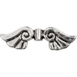 Creotime vleugeltjes 3,5 cm 6 stuks zilver Creotime vleugeltjes 3,5 cm 6 stuks zilver