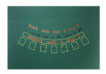 Dal Negro speelkleed Black Jack 90 x 130 cm wol groen Dal Negro speelkleed Black Jack 90 x 130 cm wol groen