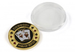 Dal Negro spelchip Texas Hold 'Em beschermhoes 4 cm goud/zwart Dal Negro spelchip Texas Hold 'Em beschermhoes 4 cm goud/zwart