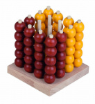 Detoa kralenspel junior 8,5 x 9 cm hout rood/geel Detoa kralenspel junior 8,5 x 9 cm hout rood/geel